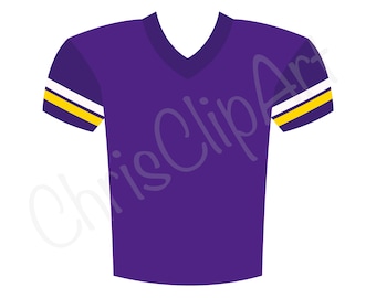 Purple Football Jersey SVG PNG JPG - Purple Jersey Clipart - Football Uniform Sublimation Design - Cricut Football Graphic - Football Decor