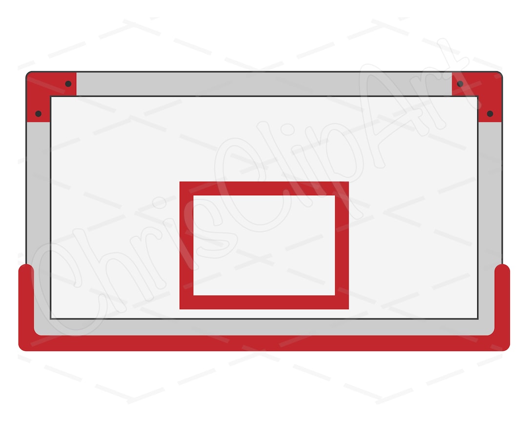 Basketball Backboard SVG PNG JPG Hoop Clipart Sports Graphic Cricut Illustration Instant