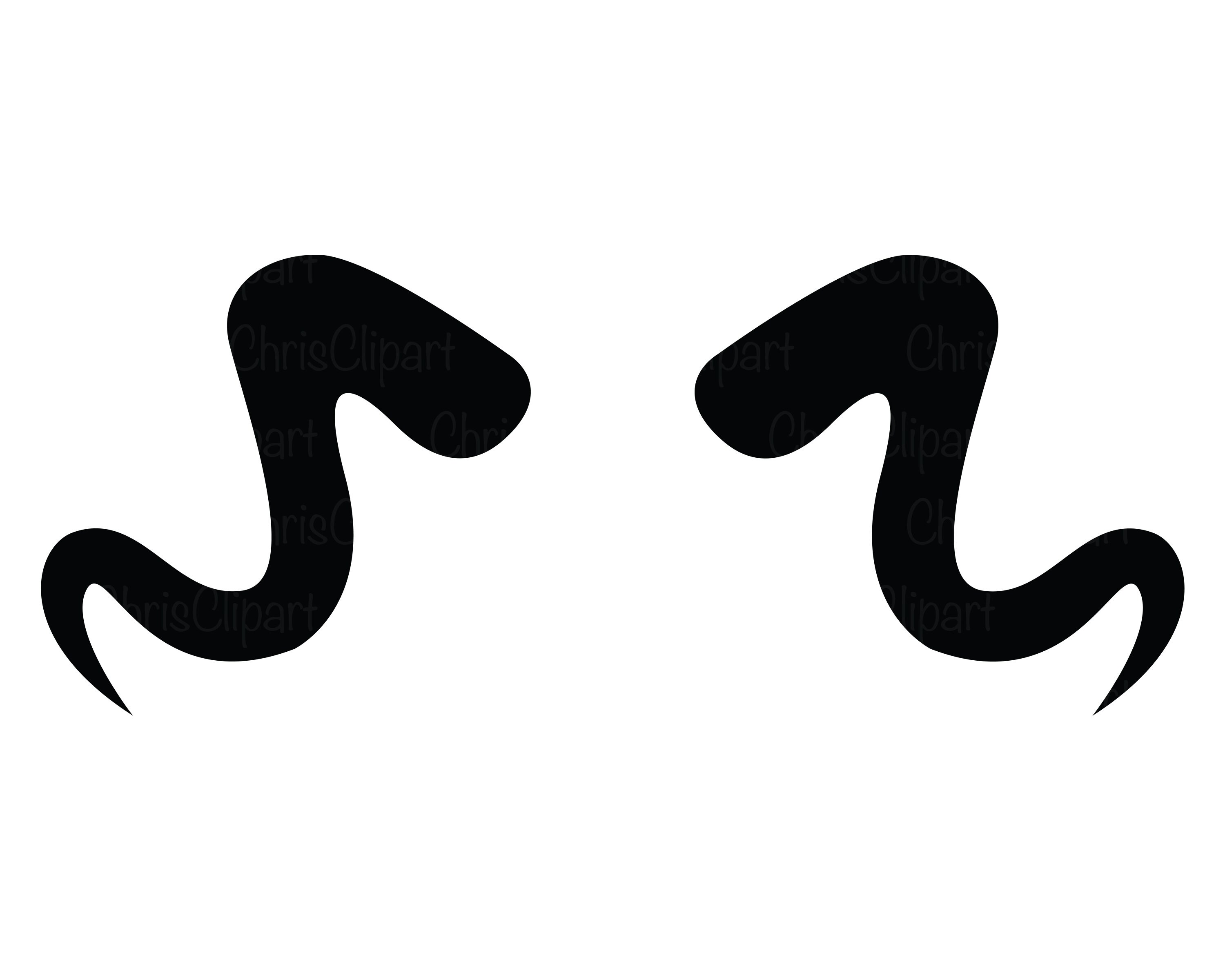 HORN SVG Horns Svg Clipart Horns Demon Horns Svg Devil Etsy