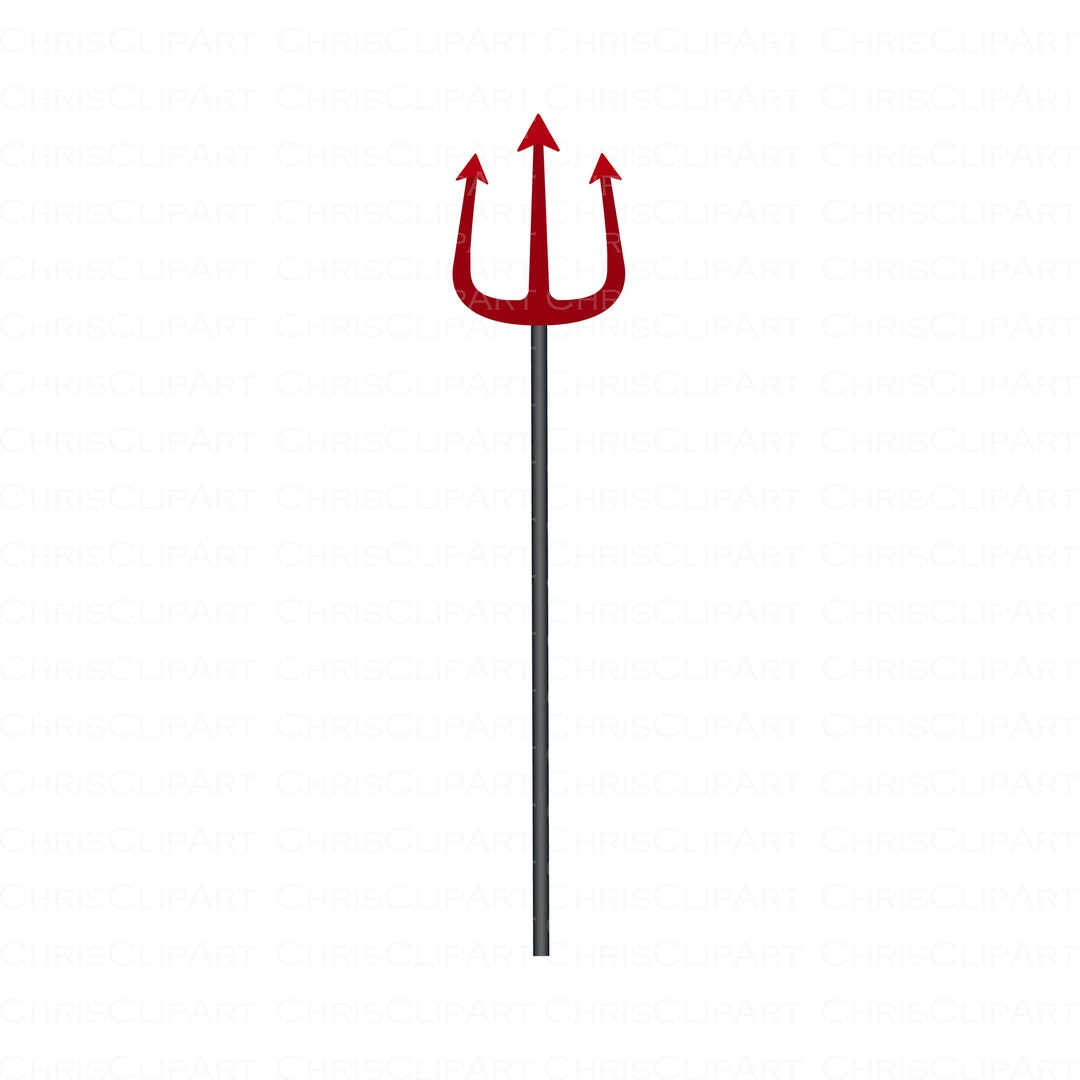 DEVIL PITCHFORK SVG Devil's Pitch Fork Png Clipart Etsy