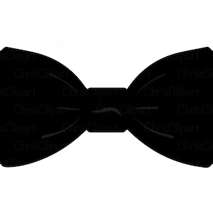 Papillon nero SVG PNG JPG - Clipart elegante papillon - Grafica classica di abbigliamento formale - Papillon Cricut - Papillon vettoriale