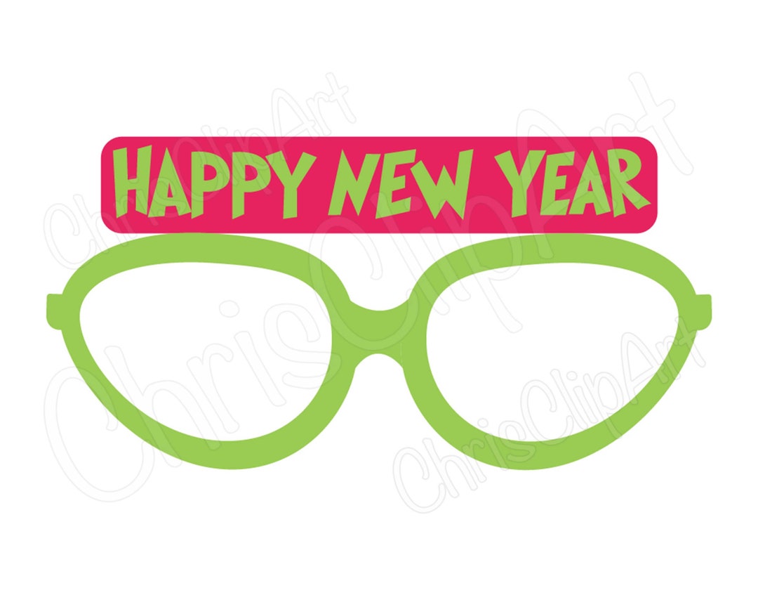 Happy New Year Glasses SVG Funny Glasses Svg Funny Glasses Etsy
