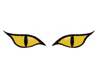 Eye svg, clipart eyes, yellow eyes svg, cat eyes svg, monster eyes svg, scary eyes, eye vector, Cricut eyes, eyes png, cartoon eyes svg