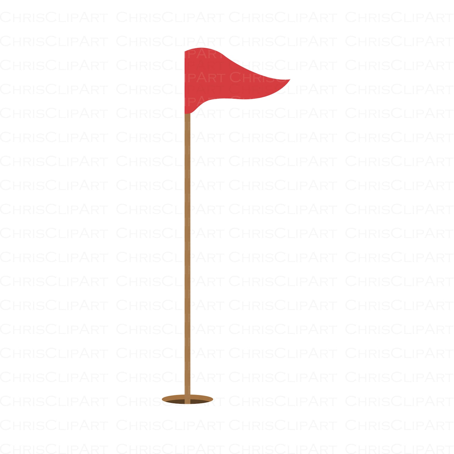 GOLF CLIPART Golf Hole Flag Jpg Png Svg Golf Vector Golf Etsy