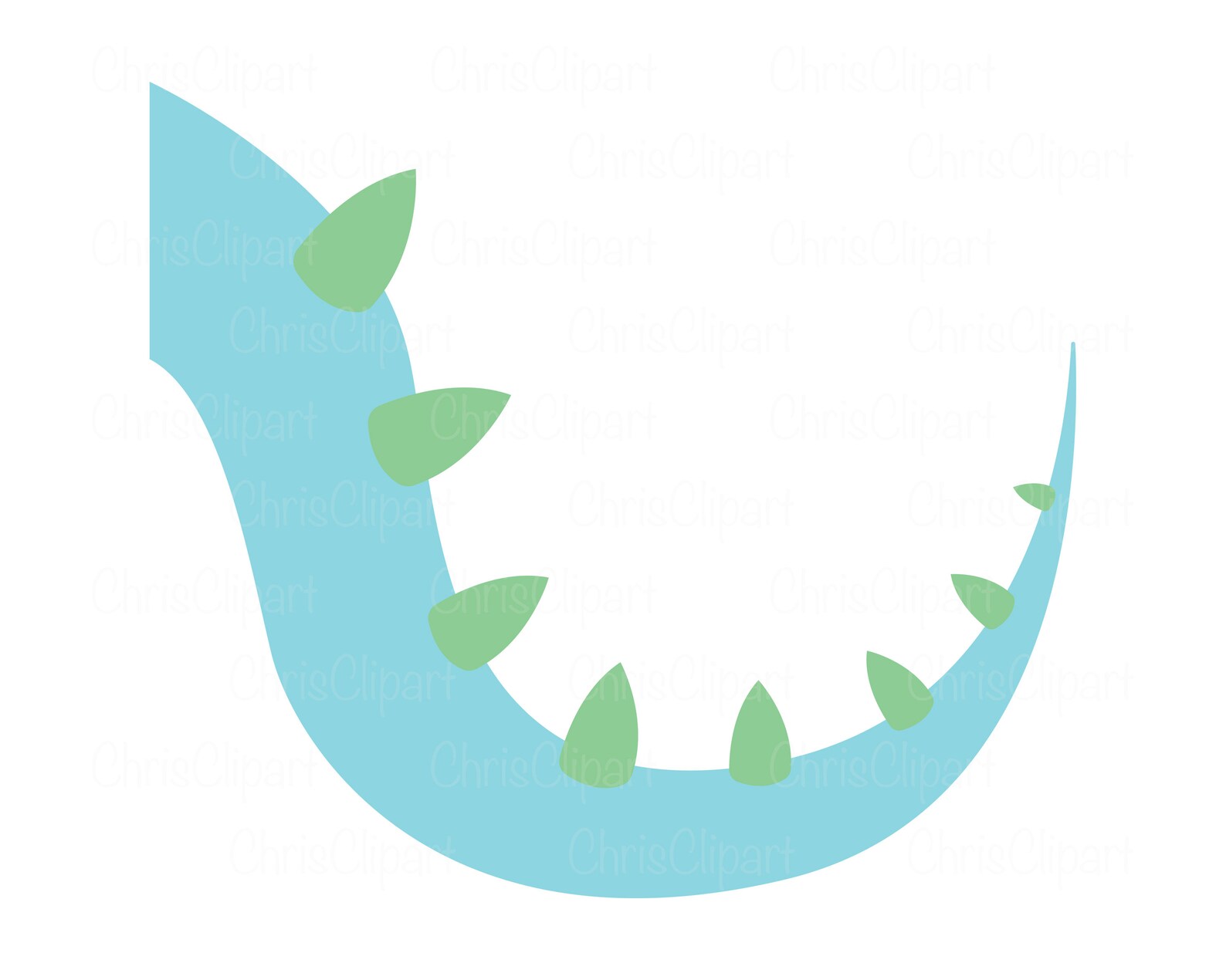 DRAGON TAIL PNG dragon tail clipart dinosaur tail svg Etsy