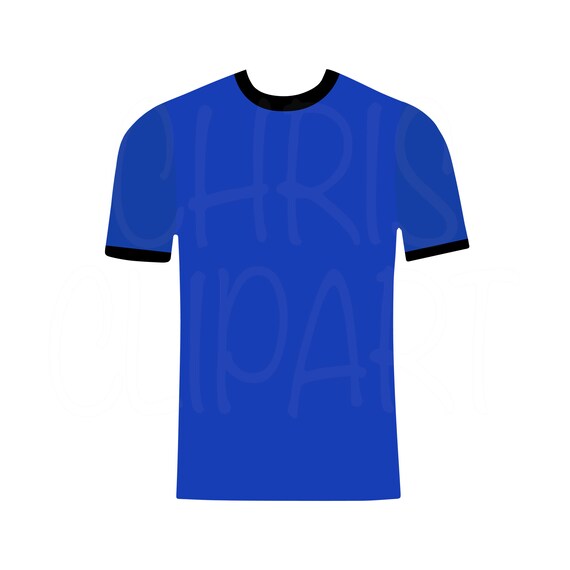 Blue Soccer Jersey SVG PNG JPG Soccer Shirt Clipart Sports