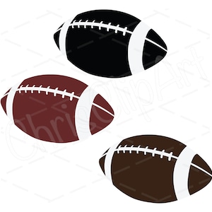 Football SVG PNG JPG - Bundle of 3 Colors - Football Sublimation - Football Silhouette - Football Cricut - Football Clipart