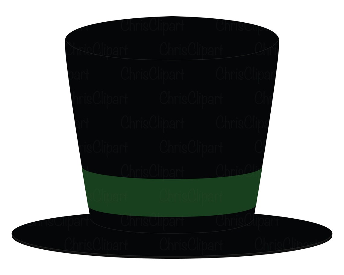TOP HAT CLIPART Top Hat Svg Top Hat Png Top Hat Vector Etsy