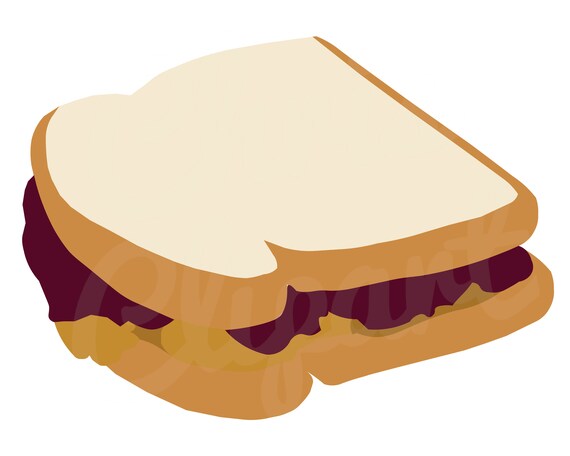 PBJ Svg Peanut Butter Jelly Sandwich Svg Peanut Butter Svg - Etsy