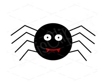 Spider SVG PNG JPG | Spider Clipart | Spider Cricut | Printable Spider Vector Graphic | Halloween Clipart