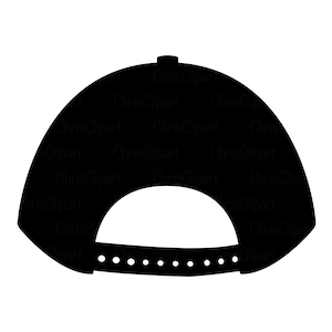 May include: A black baseball cap with a curved brim and a small, round top. The cap has a row of small, evenly spaced holes around the brim.