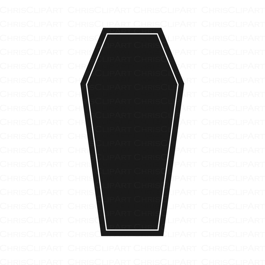 COFFIN SVG, Coffin Silhouette, Coffin Png, Coffin Vector, Clipart