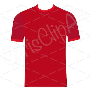 Red Soccer Jersey SVG PNG JPG - Soccer Jersey Clipart - Soccer Graphics - Soccer Sublimation - Soccer Vector - Soccer Cricut