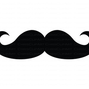 Mustache vector, mustache graphic, mustache clipart, svg jpg png files