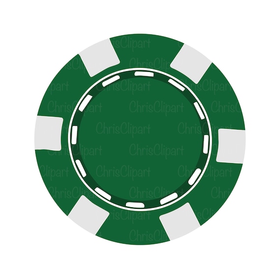 Green Poker Chips Clip Art