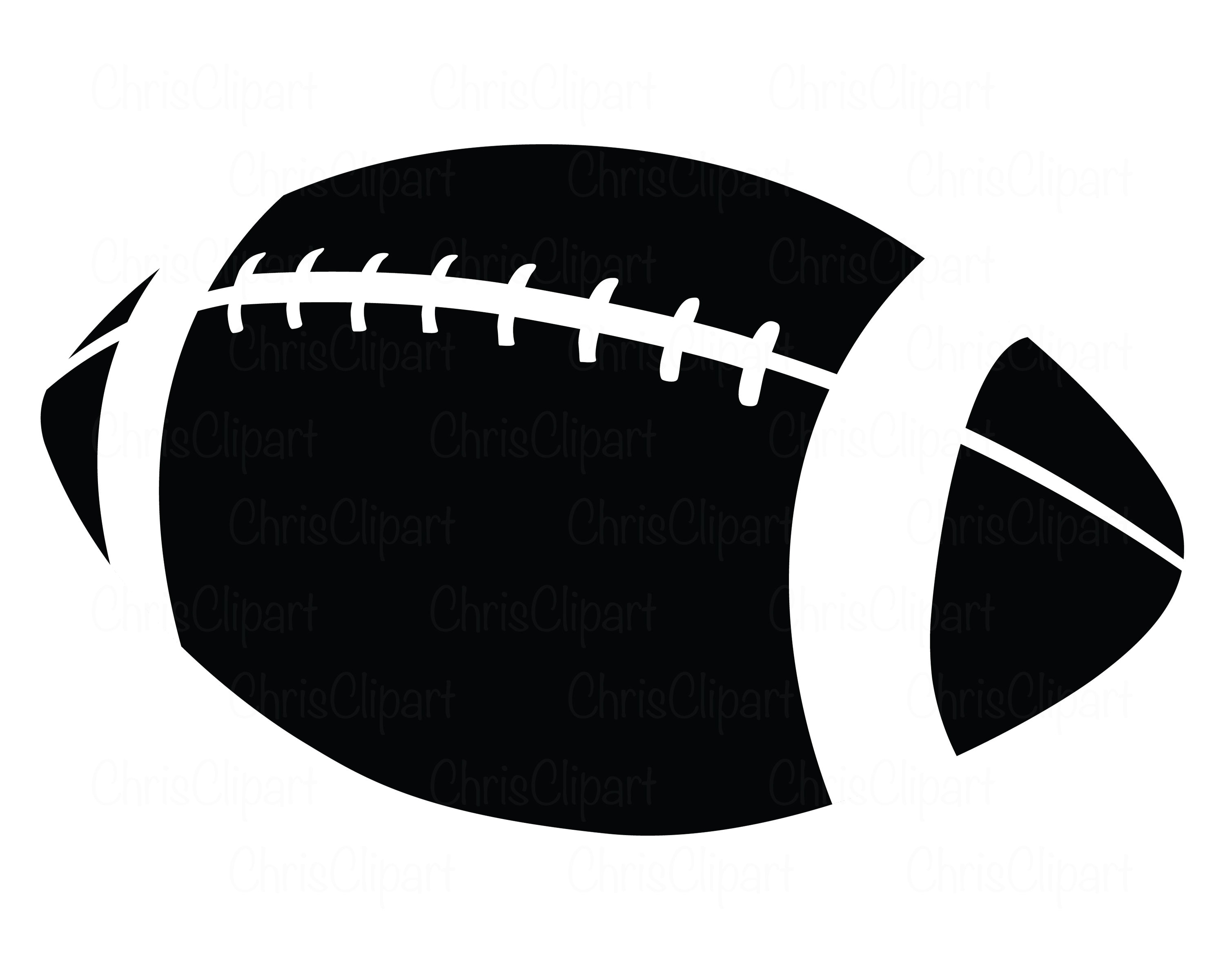Football Clipart Black And White