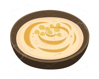 Hummus SVG PNG JPG - Hummus Sublimation - Hummus Graphic - Hummus Clipart - Hummus Cricut - Hummus Vector - Food Clipart