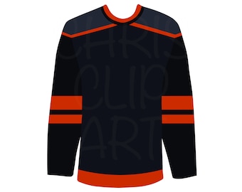 Hockey Jersey Clipart, SVG PNG JPG (Digital Download)