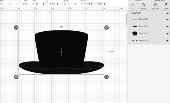 White Top Hat Vector