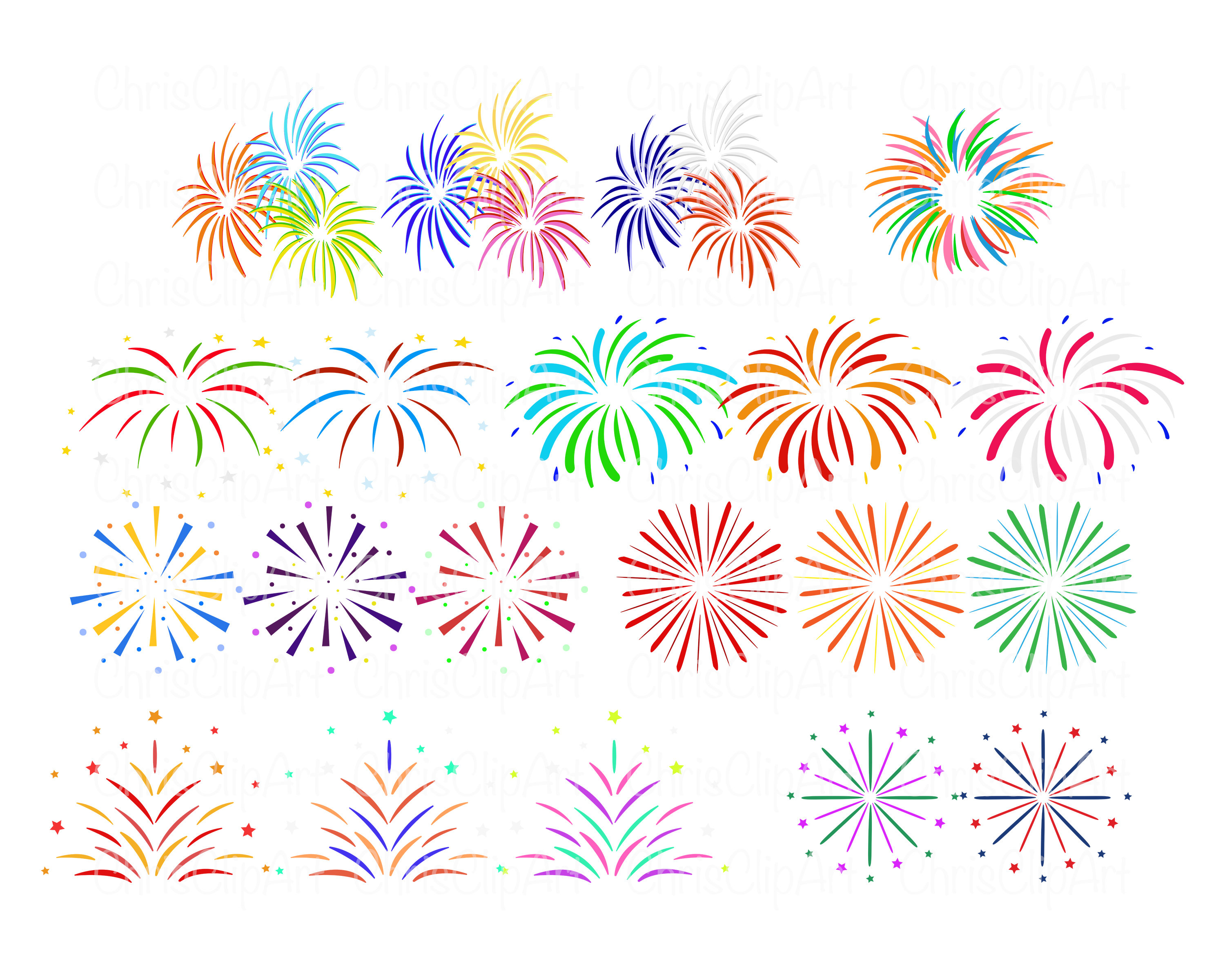 free 4th of july firework clip art 48 x 48