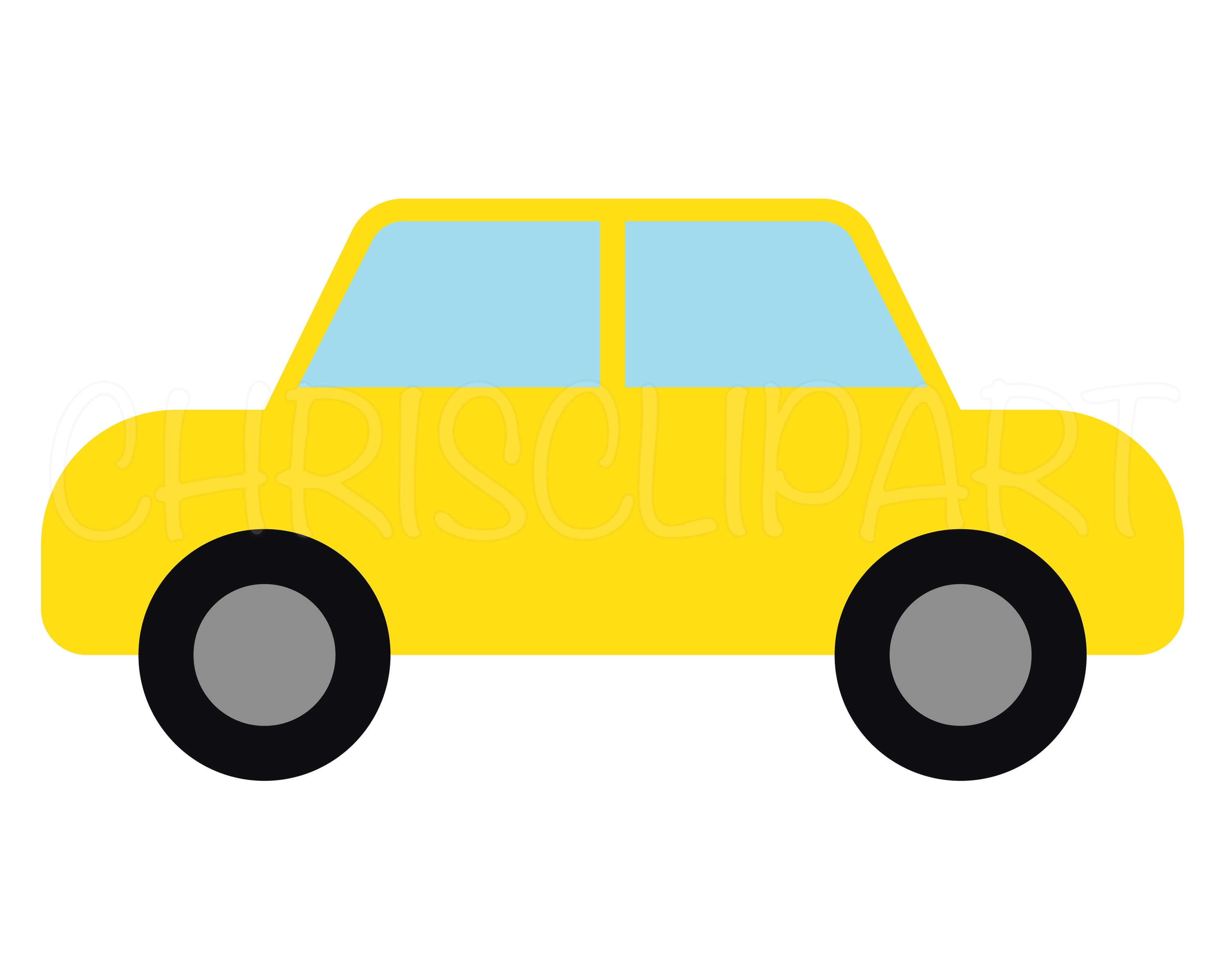 GELE AUTO SVG Cricut gele auto gele auto clipart gele taxi Etsy Nederland