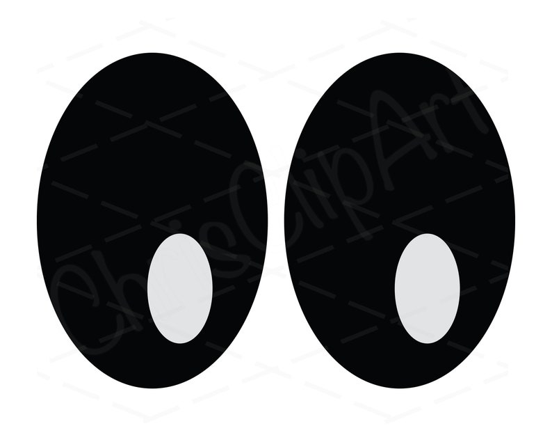 Buton Rounded Eyes Button Eyes Clipart – Cartoon Vector Graphics (SVG, PNG, JPG) - Etsy