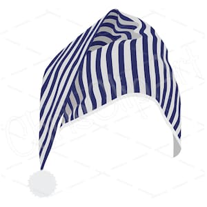 Gorro de dormir SVG PNG JPG - Gorro de noche Cricut - Clipart de pijama - Gráfico de gorro de dormir - Vector de gorro de dormir - Diseño navideño