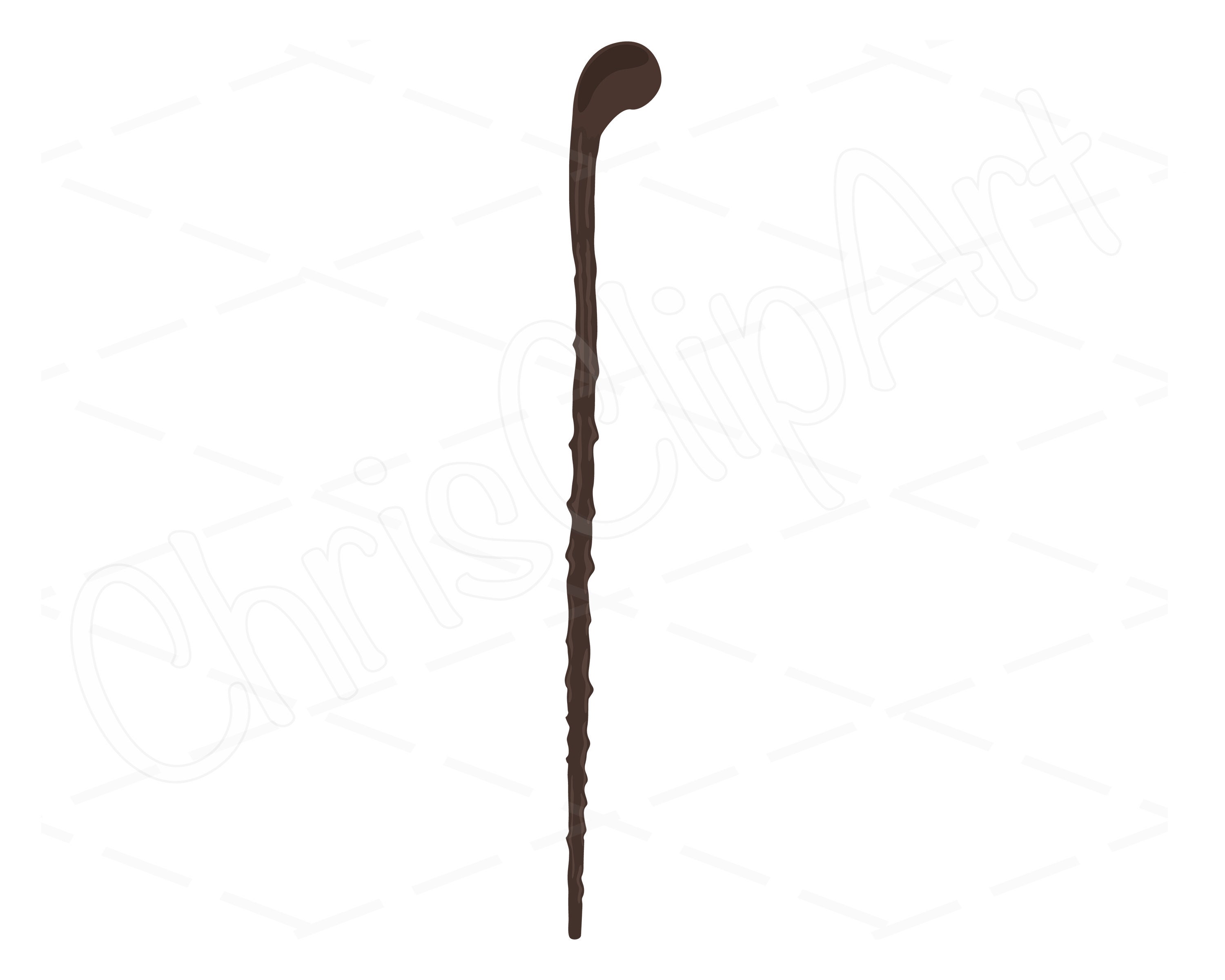 walking cane clipart