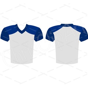 Football Jerseys SVG PNG JPG - Football Jersey Front Back Cricut Sublimation Vector - Football Jersey Clipart - Football Graphics