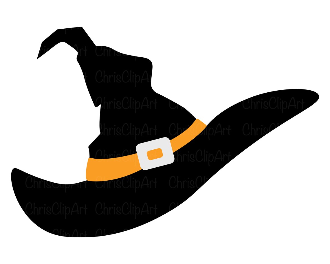 WITCH HAT SVG Witch Hat Silhouette Cricut Witch Hat Clipart - Etsy