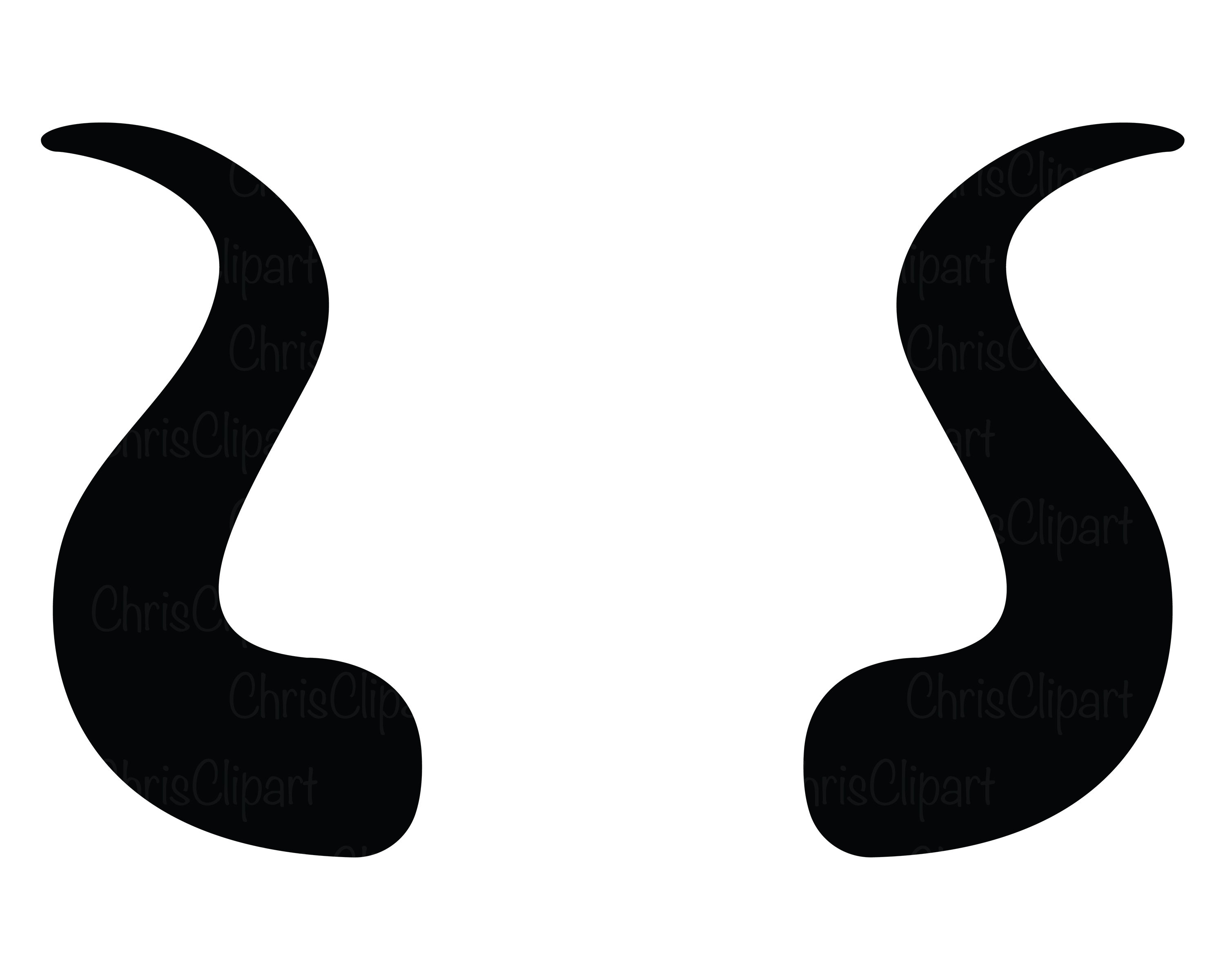 Devil Horn Stencil - Etsy