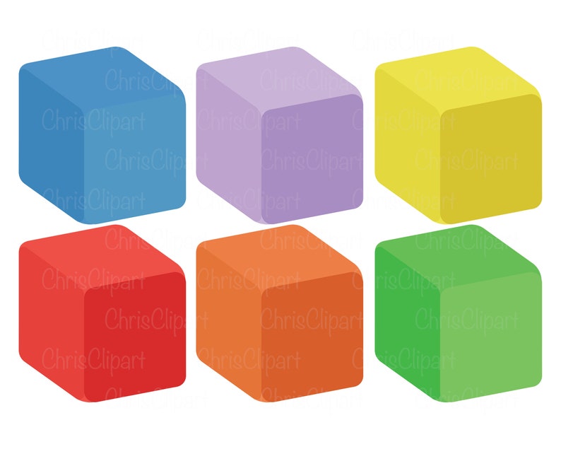 BLOCKS SVG BUNDLE Clipart Baby Block Cricut Baby Block Etsy