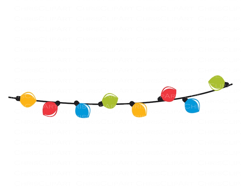 lights vector Cricut lights string of lights svg Silhouette lights holiday lights svg christmas lights clipart lights png LIGHTS SVG
