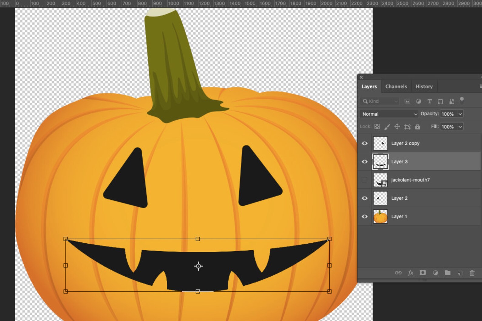 JACK O LANTERN MOUTH Svg Bundle Pumpkin Mouth Svg Jack O - Etsy