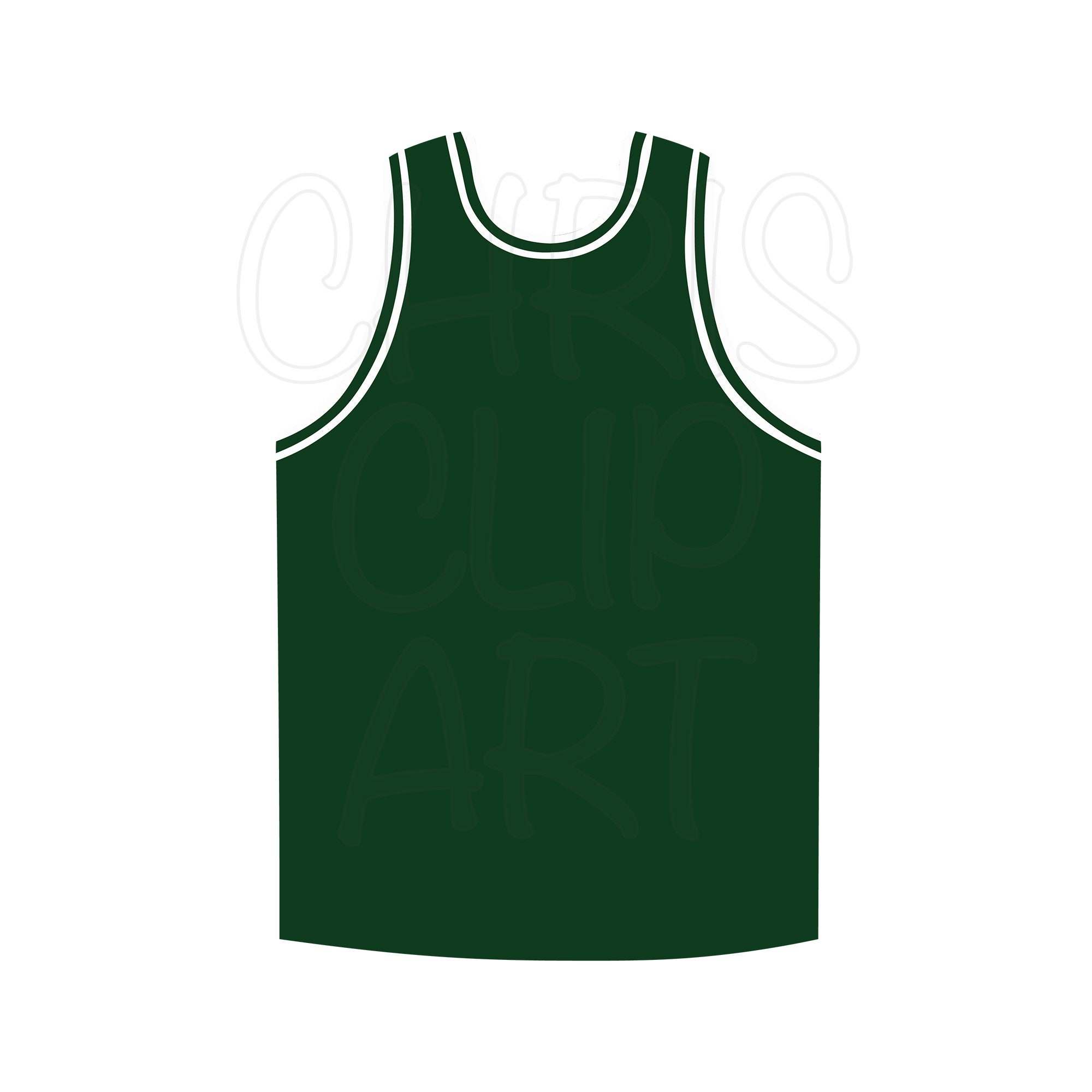 Vector illustration of a tank top. basketball jersey template wall