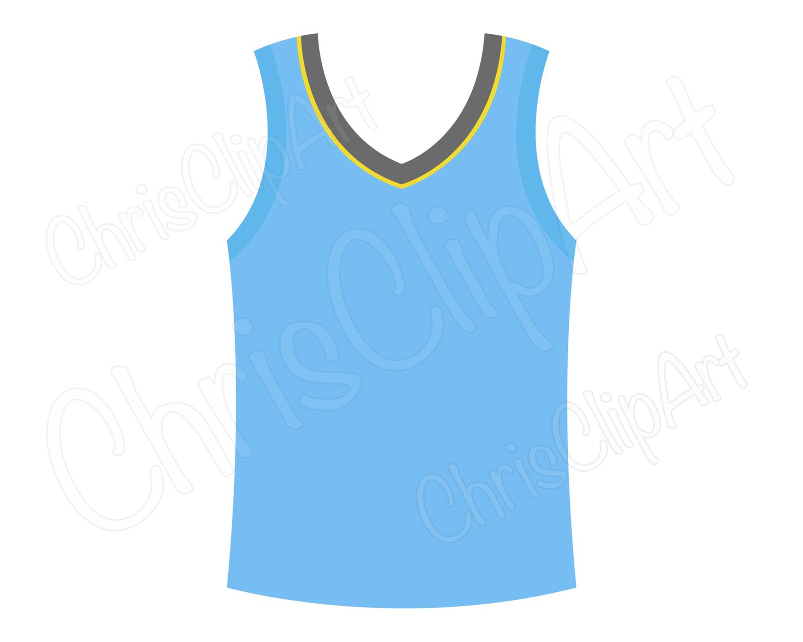 Blue Basketball Jersey Clipart Set Front and Back Designs Etsy