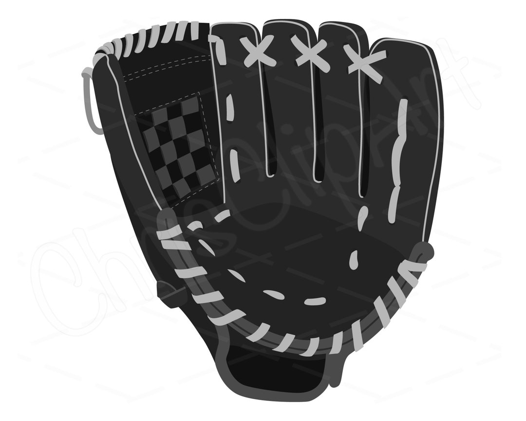 Baseball Mitt Clipart SVG PNG JPG Formats Versatile Etsy
