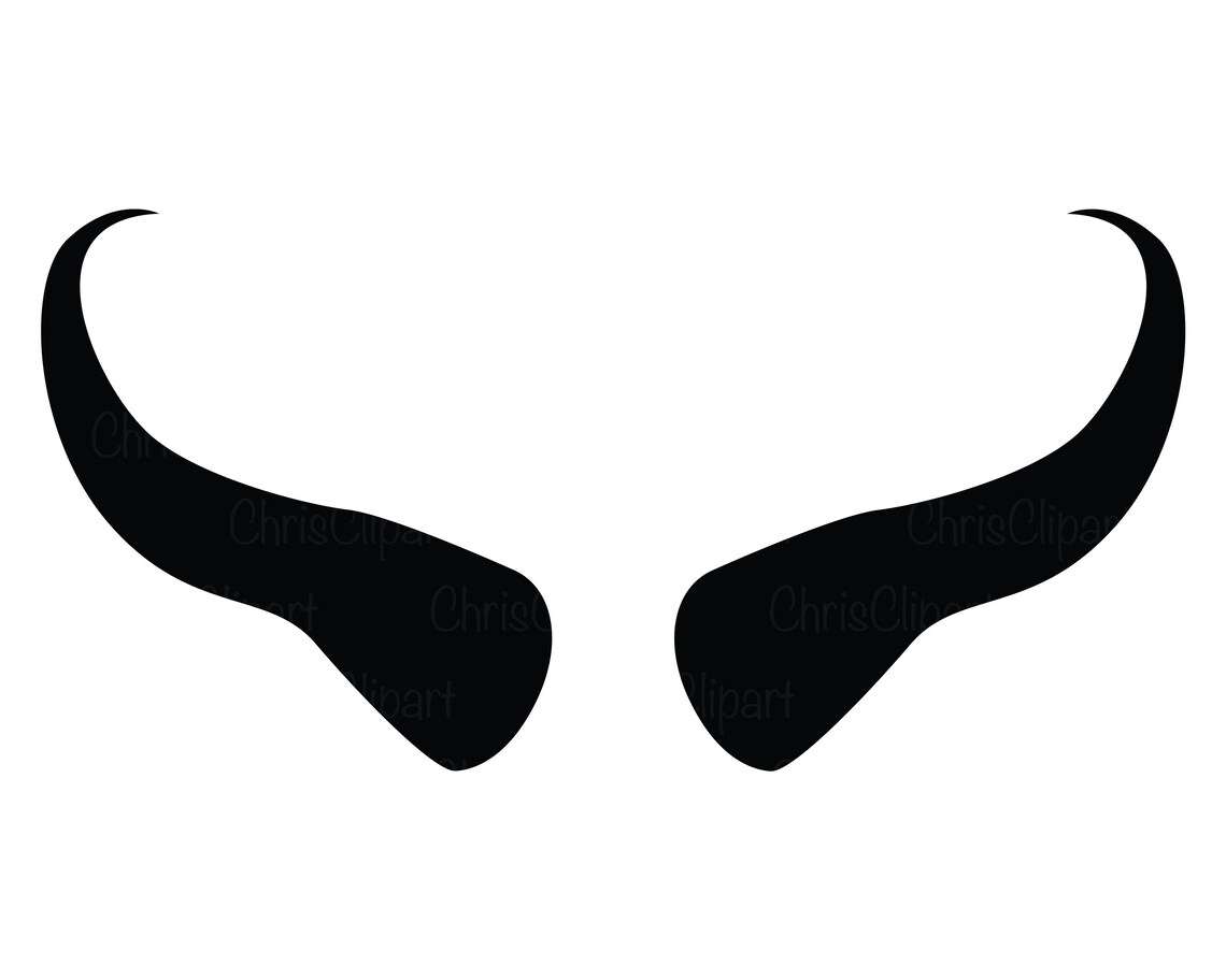 HORN SVG Horns Svg Clipart Horns Demon Horns Svg Devil Etsy