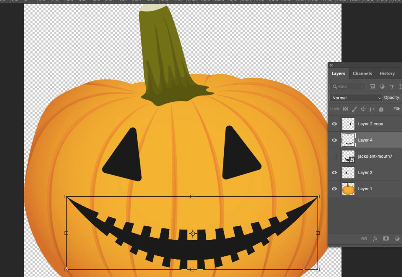 JACK O LANTERN MOUTH Svg Clipart Mouth Halloween Clipart | Etsy