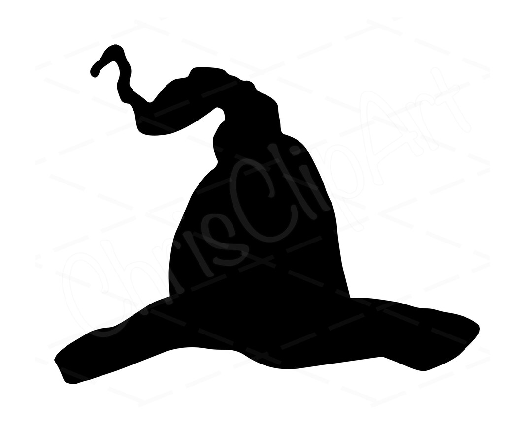 Witch Hat Silhouette SVG PNG JPG Halloween Clipart Witch - Etsy