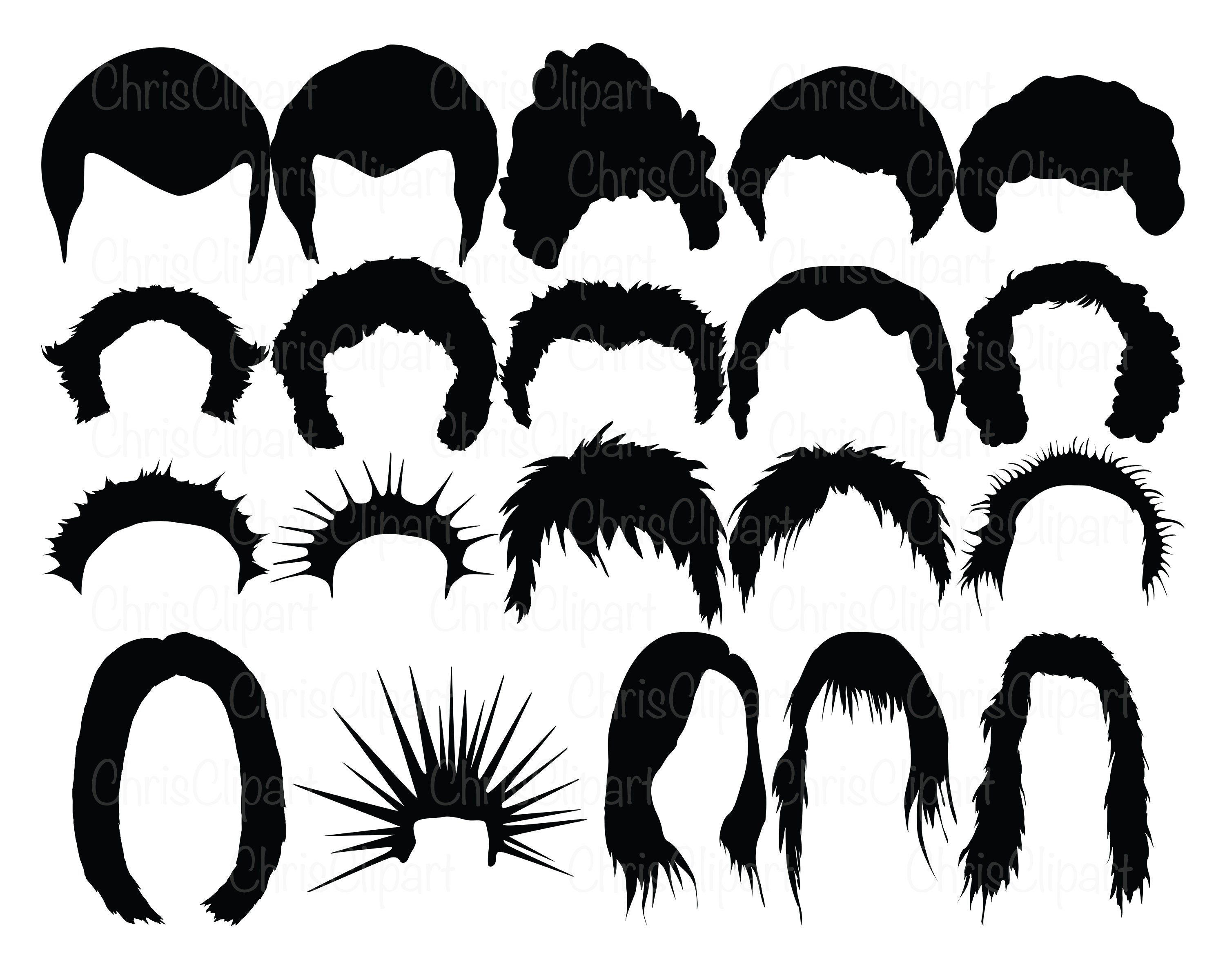 Black Hair PNG Image, Vector Black Hair, Vector, Black, Hair PNG