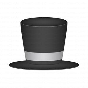 TOP HAT SVG Clipart Top Hat Snowman Hat Svg Hats Svg Hats - Etsy