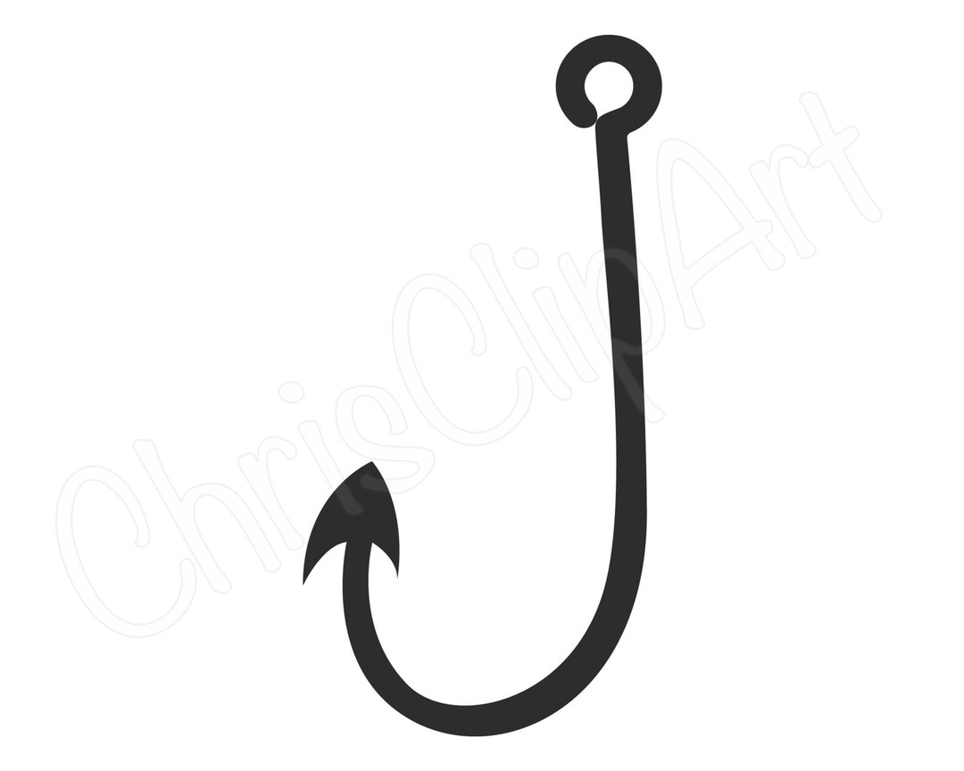 FISHING HOOK SVG Fishing Hook Png Fishing Hook Clipart Etsy