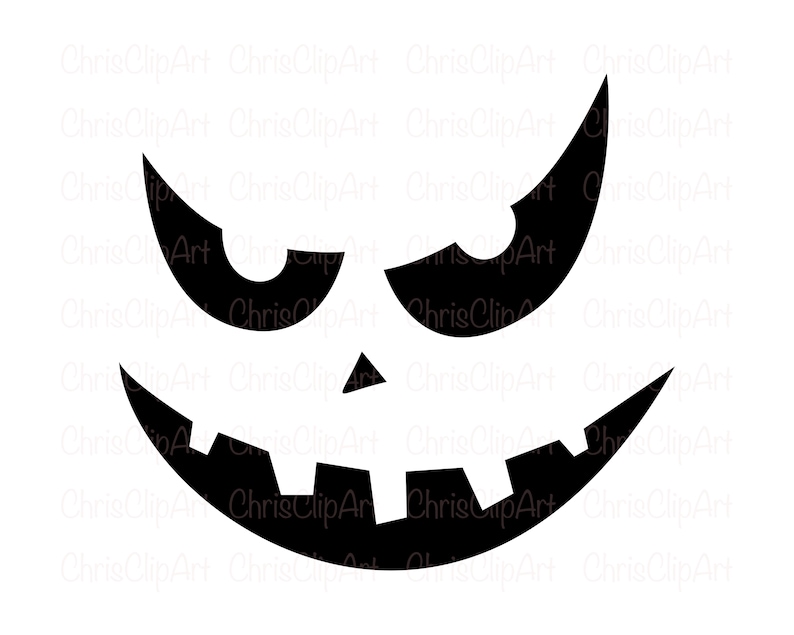 Jack O' Lantern Face Svg Jack Olantern Face Png Jack - Etsy