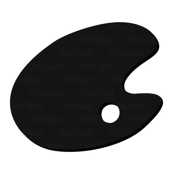 PAINT PALETTE SVG Paint Palette Clipart Painter Palette Svg Etsy