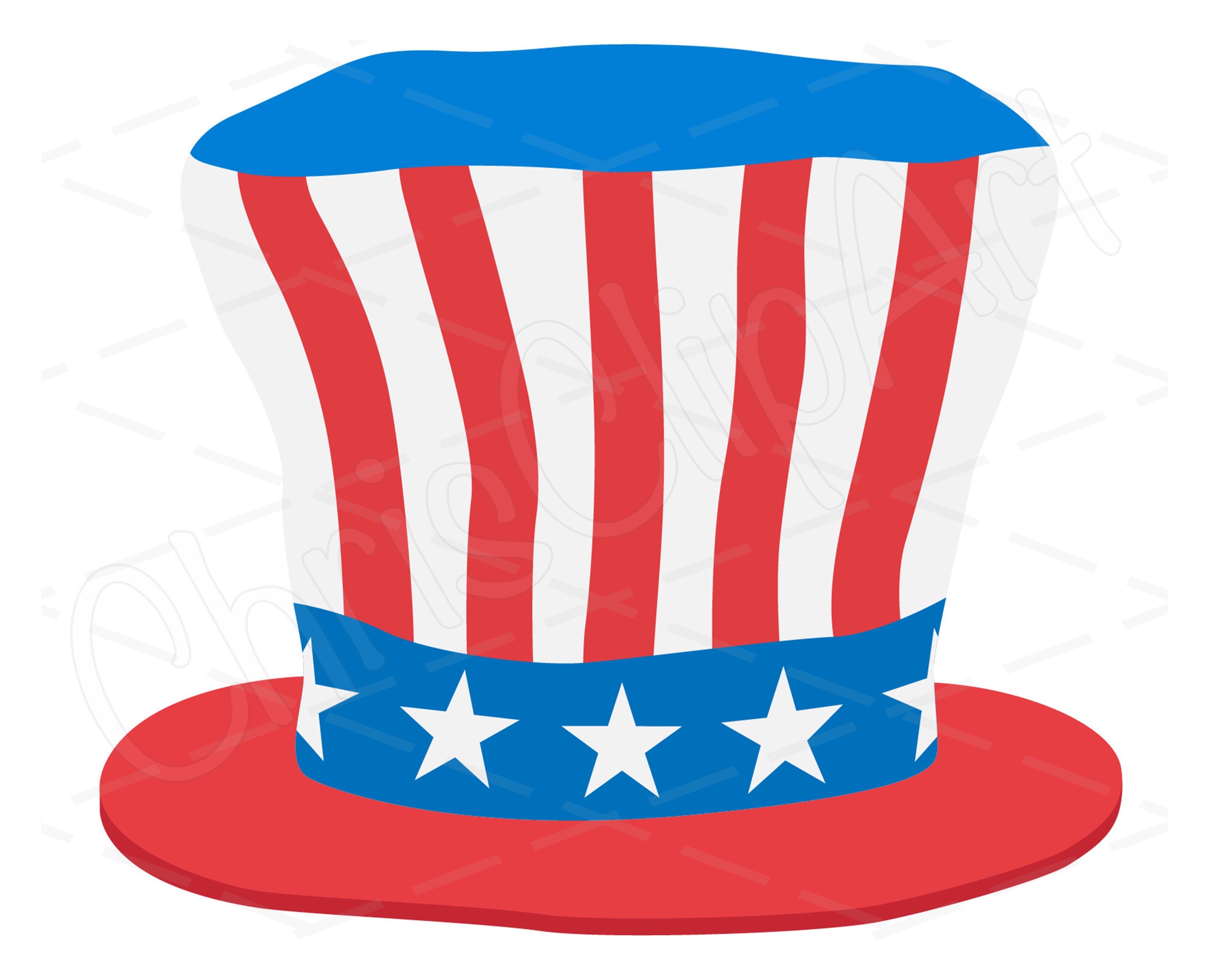 Uncle Sam Top Hat Png