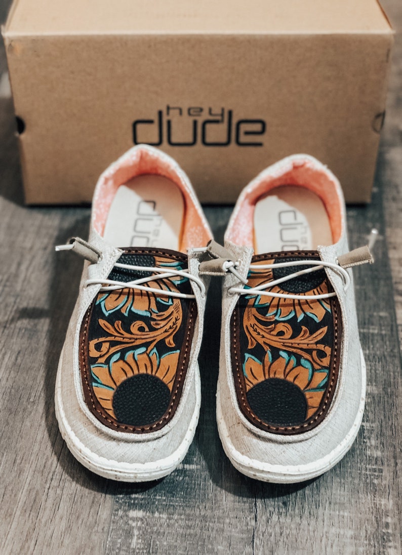 custom hey dude leather