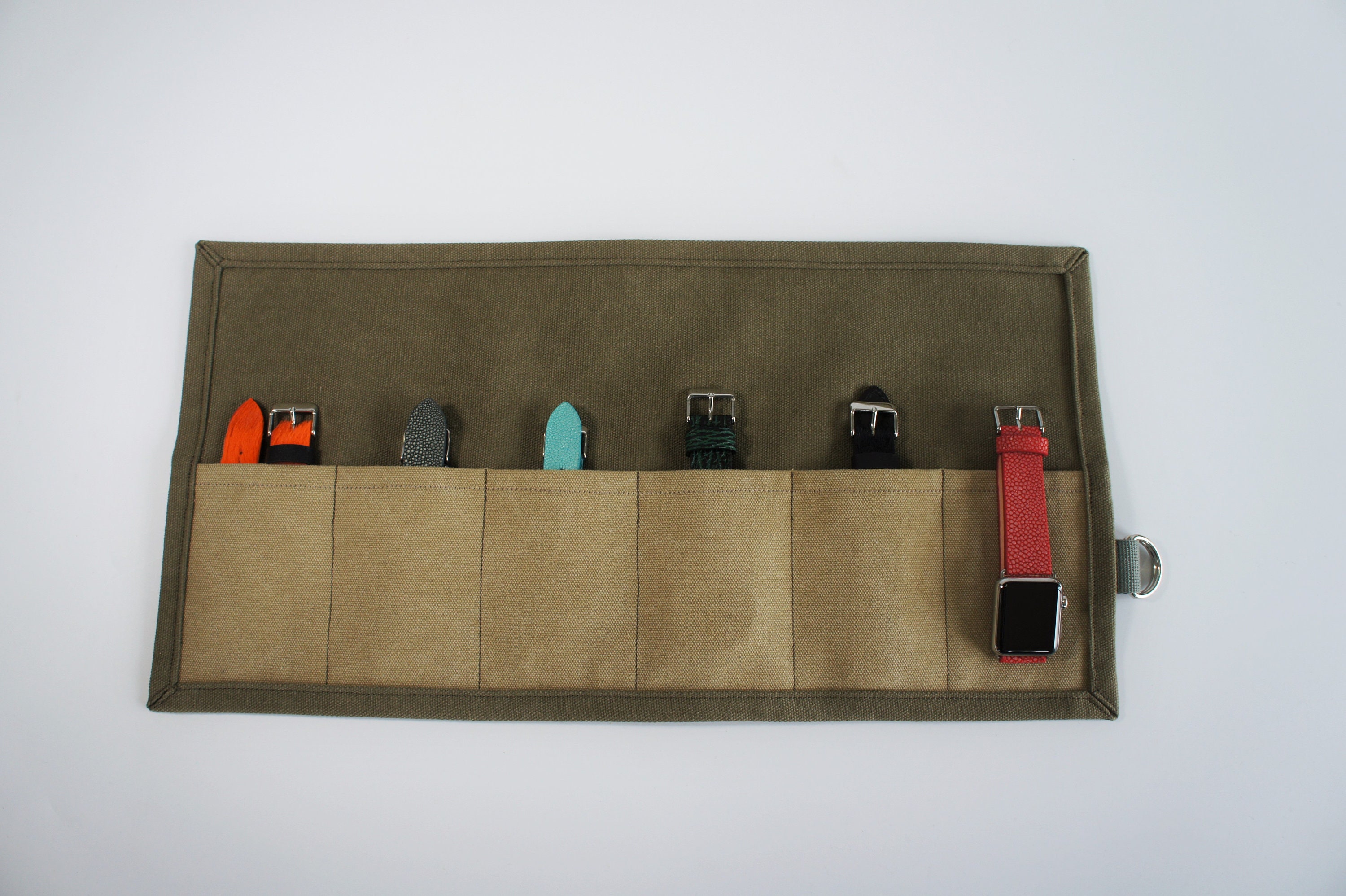 Canvas Watch Roll Travel Watch Case Fabric Watch Organizer Etsy