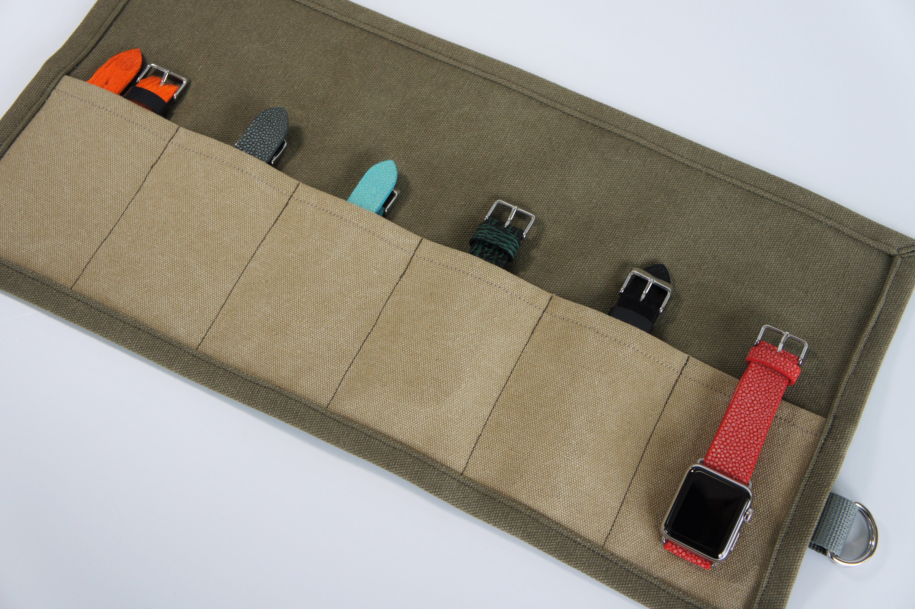 Canvas Watch Roll Travel Watch Case Fabric Watch Organizer Etsy
