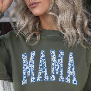 Floral Mama Sweatshirt, Cute Mama Sweatshirt, Mother&#39;s Day Gift, New Mom Gift, Gift for Mother, Mama Sweatshirt, Christmas Gift, Mama Gift